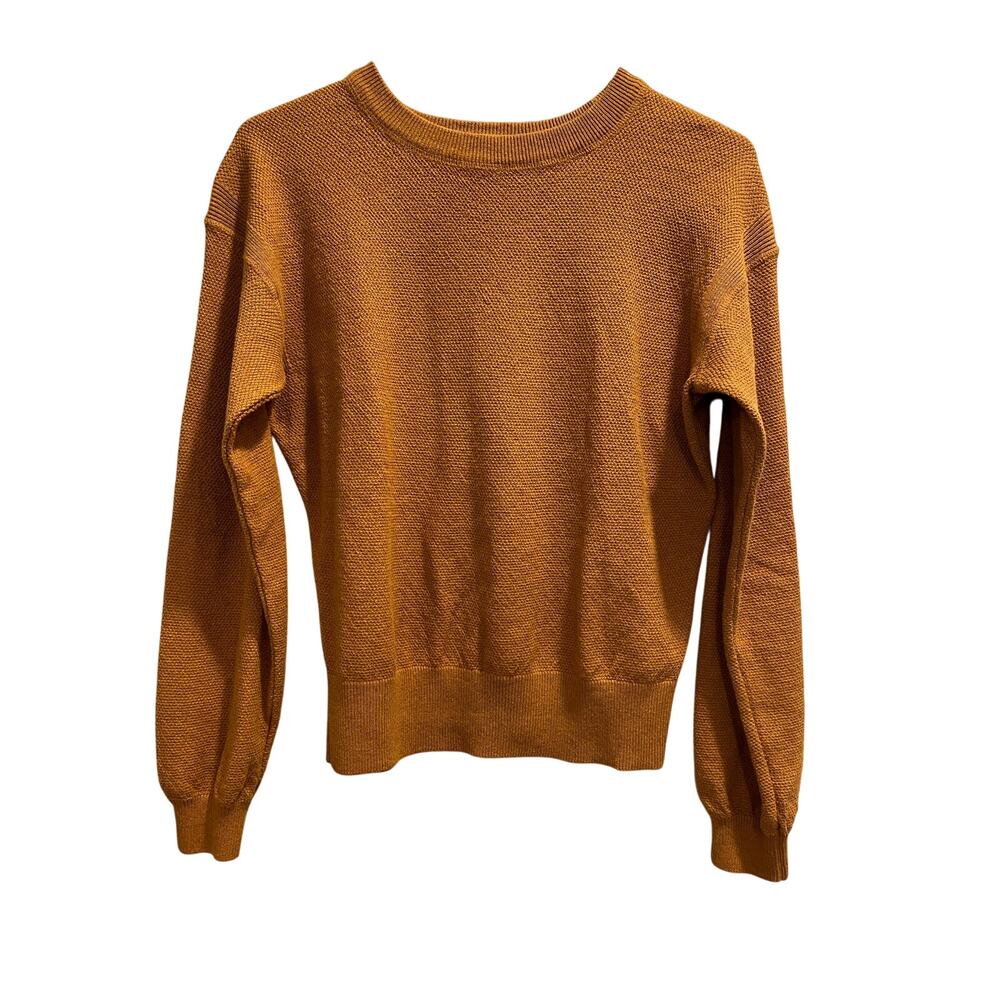 Prana Mustard Yellow Wool-Blend Sweater XS